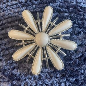 Vintage Coventry 2.75” Round Statement Pendant – Gold Tone Retro Medallion